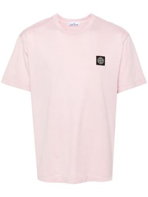 Stone Island cotton jersey T-shirt - Pink