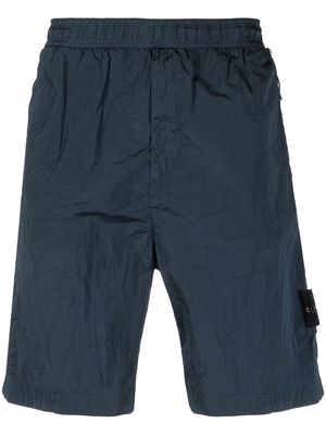 Stone Island crinkled bermuda shorts - Blue