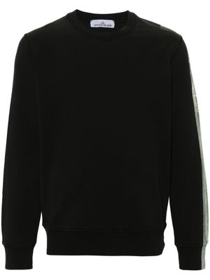 Stone Island faded logo-print sweatshirt - Black