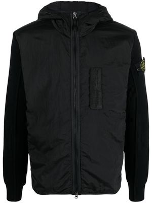 Stone Island hooded lightweight jacket - Black