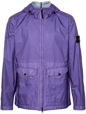 Stone Island hooded windbreaker jacket - Purple