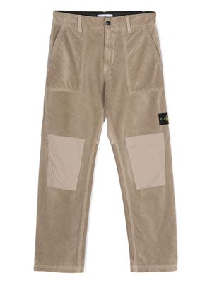Stone Island Junior 30303 corduroy trousers - Grey