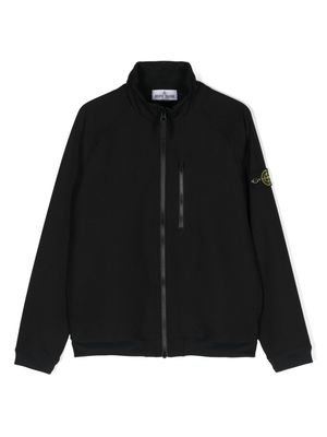 Stone Island Junior 60444 Compass zip-up jacket - Black