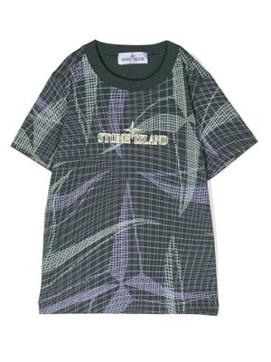 Stone Island Junior Capsule Tennis graphic-print T-Shirt - Green