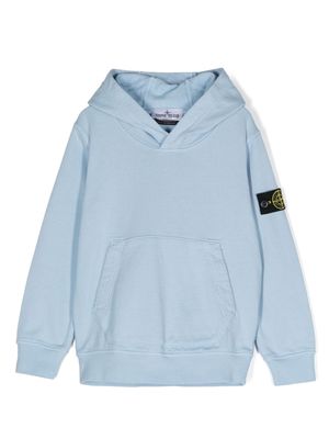 Stone Island Junior Compass-badge hoodie - Blue