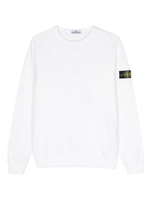 Stone Island Junior Compass-badge sweathirt - White