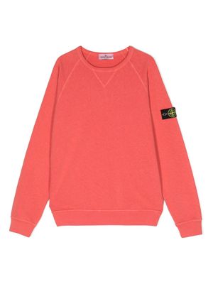 Stone Island Junior Compass-badge sweatshirt - Red