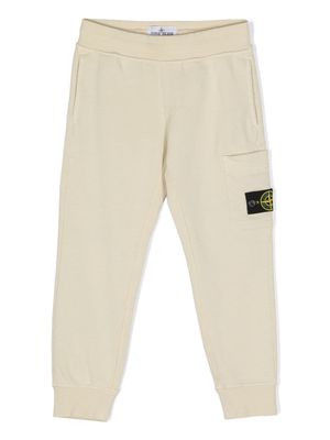 Stone Island Junior Compass-badge track pants - Neutrals