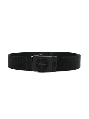 Stone Island Junior Compass buckle belt - Black