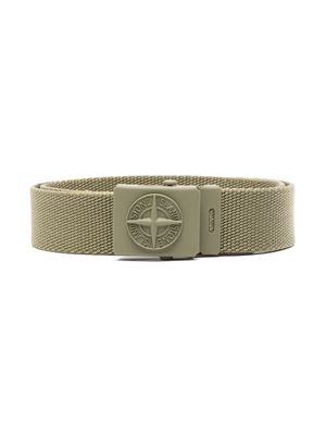 Stone Island Junior Compass buckle belt - Green