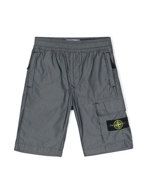 Stone Island Junior Compass cargo shorts - Grey