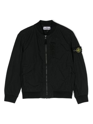 Stone Island Junior Compass lightweight bomber jacket - Black