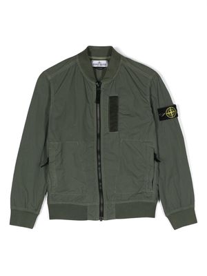 Stone Island Junior Compass lightweight bomber jacket - Green