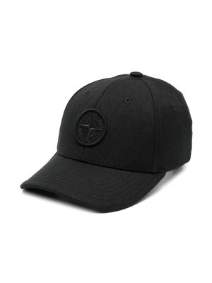 Stone Island Junior Compass-motif baseball cap - Black