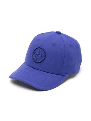 Stone Island Junior Compass-motif baseball cap - Blue