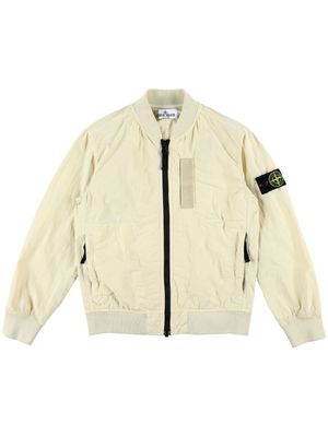 Stone Island Junior Compass-motif bomber jacket - Neutrals