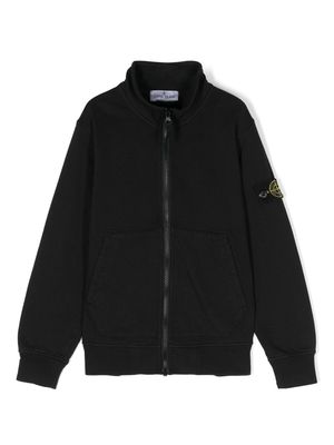 Stone Island Junior Compass-motif sweatshirt - Black