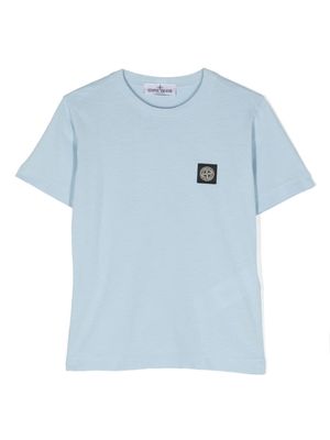 Stone Island Junior Compass-motif T-shirt - Blue