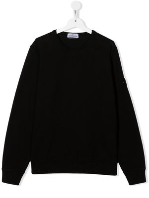 Stone Island Junior crew-neck sweatshirt - Black