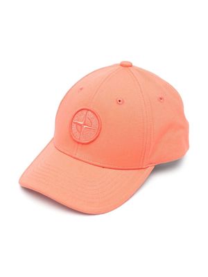 Stone Island Junior embroidered-logo baseball cap - Pink