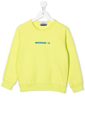 Stone Island Junior logo-print detail sweatshirt - Yellow