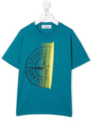 Stone Island Junior logo-print short-sleeve T-shirt - Blue