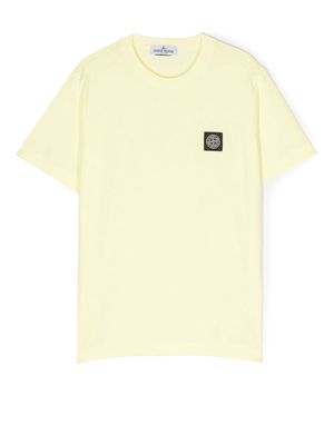 Stone Island Junior logo-print short-sleeve T-shirt - Yellow