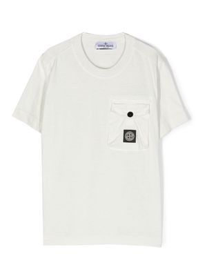 Stone Island Junior patch-pocket short-sleeve T-shirt - Grey