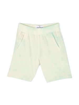 Stone Island Junior tie-dye cotton shorts - Green