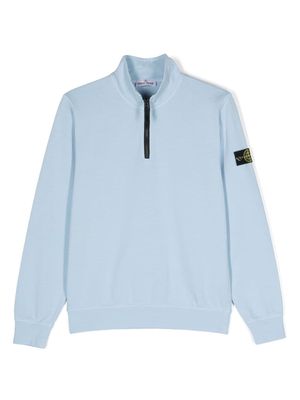 Stone Island Junior zip-up sweatshirt - Blue