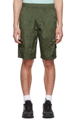 Stone Island Khaki Nylon Shorts