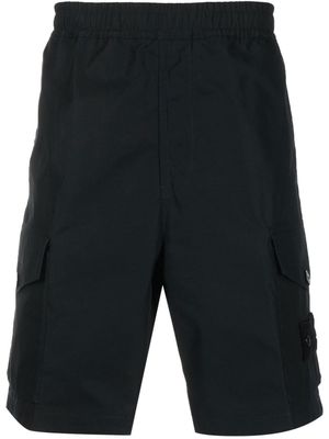 Stone Island knee-length cargo shorts - Black