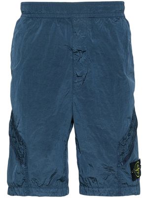 Stone Island L1719 Compass-badge shorts - Blue