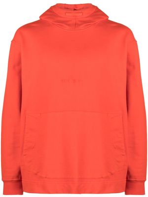 Stone Island logo-embroidered cotton hoodie