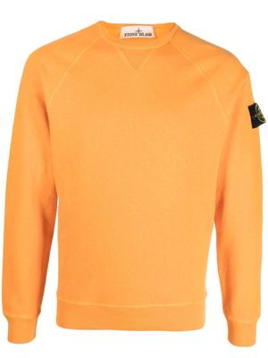 Stone Island logo patch sweatshirt - Orange