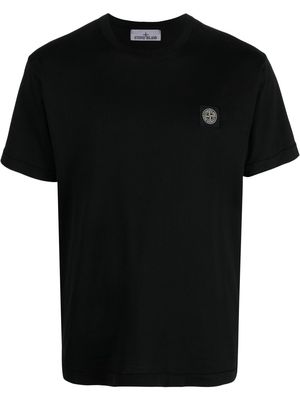 Stone Island logo-patch T-shirt - Black