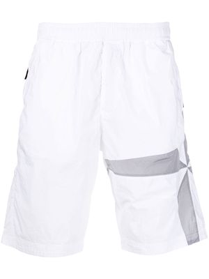 Stone Island logo-patch track shorts - White