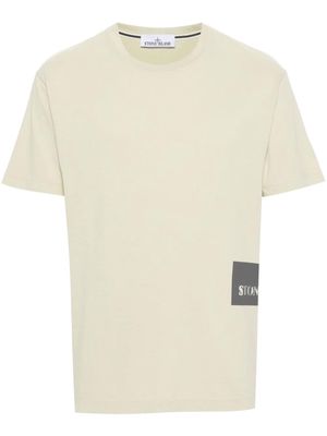 Stone Island logo-print cotton T-shirt - V0051 GREEN