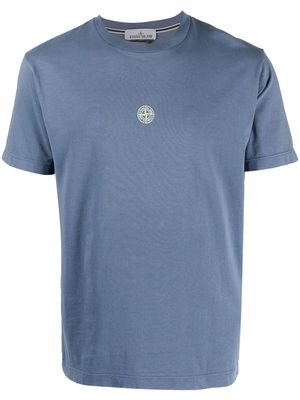 Stone Island logo-print detail T-shirt - Blue