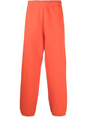 Stone Island logo-print fleece track-pants - Orange