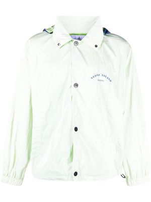 Stone Island Marina logo-print hooded jacket - Green