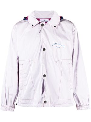 Stone Island Marina logo-print hooded jacket - Pink
