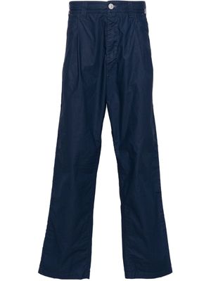 Stone Island mid-rise tapered trousers - Blue