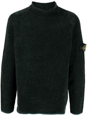 Stone Island mock-neck knitted jumper - Green