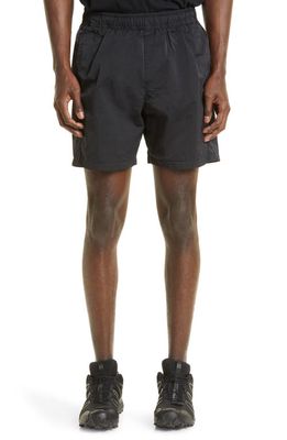 Stone Island Nylon Hybrid Shorts in Black