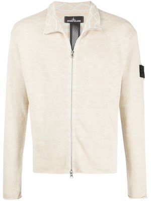 Stone Island Shadow Project Compass badge track jacket - Neutrals