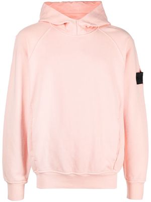 Stone Island Shadow Project Compass-patch hoodie - Pink