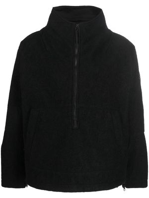 Stone Island Shadow Project high neck cotton zip-up jacket - Black