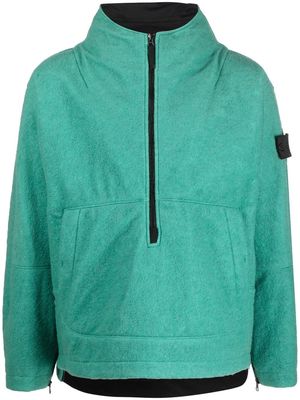 Stone Island Shadow Project high neck cotton zip-up jacket - Green