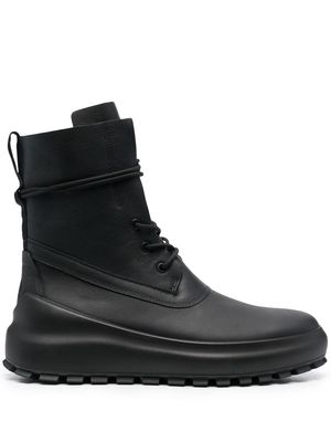 Stone Island Shadow Project lace up ankle boots - Black